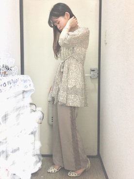 「axes femme（アクシーズファム）のアイテム（スラックス）」を使った、slothさん（レディース・157cm）の夏コーディネート
