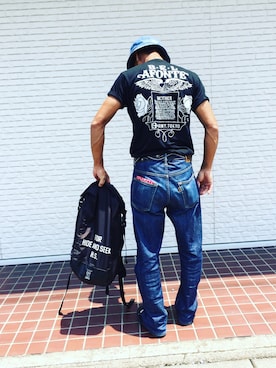 「BELAFONTE（ベラフォンテ）のアイテム」を使った、DAIさん（メンズ・170cm）の夏コーディネート