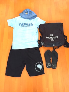 「BELAFONTE（ベラフォンテ）のアイテム」を使った、DAIさん（メンズ・170cm）の夏コーディネート