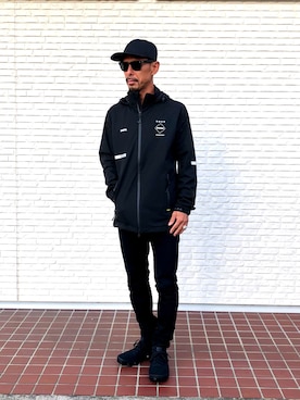 「F.C.Real Bristol（エフシーレアルブリストル）のアイテム（ナイロンジャケット）」を使った、DAIさん（メンズ・171cm）の秋コーディネート