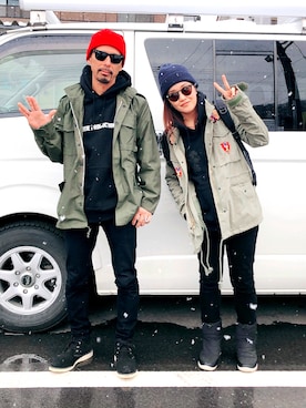 「BELAFONTE（ベラフォンテ）のアイテム」を使った、DAIさん（メンズ・171cm）の冬コーディネート