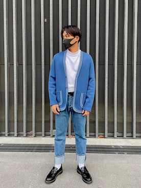 「VERSACE（ヴェルサーチ）のアイテム（アクセサリー）」を使った、❄ogi❄さん（メンズ・170cm）の冬コーディネート