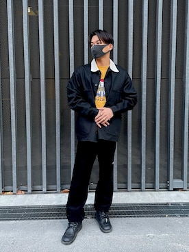 「VERSACE（ヴェルサーチ）のアイテム（アクセサリー）」を使った、❄ogi❄さん（メンズ・170cm）の冬コーディネート