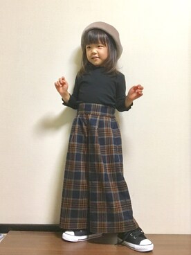 「2018秋チェッカーず」｜mayuさん（キッズ・90cm）の秋コーディネート