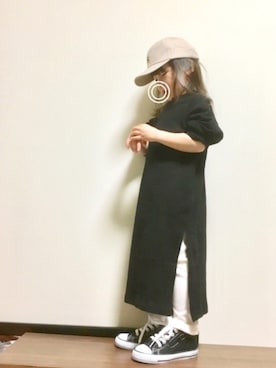「袖ボリューム」｜「アイテム（レッグウェア）」を使った、mayuさん（キッズ・90cm）の秋コーディネート