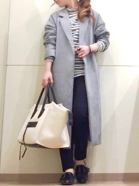 「ファーサンダル」｜「アイテム（パンプス）」を使った、AAA さん（レディース・151cm）の春コーディネート