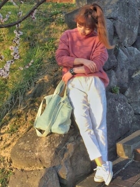 「CECIL McBEE（セシルマクビー）のアイテム（サロペット/オーバーオール）」を使った、AAA さん（レディース・151cm）の春コーディネート