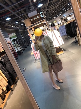 「Bou Jeloud（ブージュルード）のアイテム（ステンカラーコート）」を使った、🐰蝶儿さん（レディース・153cm）の秋コーディネート