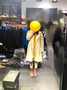 「Bou Jeloud（ブージュルード）のアイテム（ステンカラーコート）」を使った、🐰蝶儿さん（レディース・153cm）の秋コーディネート