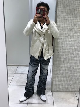 「アイテム（ブルゾン）」を使った、eijiさん（メンズ・168cm・30代）の春コーディネート