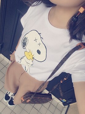 「SMELLY（スメリー）のアイテム（ピアス（両耳用））」を使った、さつきさん（レディース・158cm）の夏コーディネート