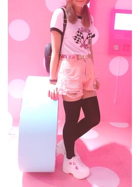 「WC（ダブル シー）のアイテム（シューズ）」を使った、Xavierさん（レディース・156cm）の冬コーディネート