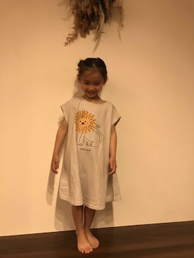 「海外子供服」｜「アイテム（ワンピース/ドレス）」を使った、UNICOMさん（キッズ・110cm）の春コーディネート