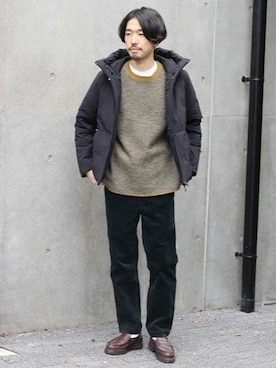 「JOURNAL STANDARD（ジャーナルスタンダード）のアイテム（ダウンジャケット/コート）」を使った、kameさん（メンズ・177cm）の秋コーディネート