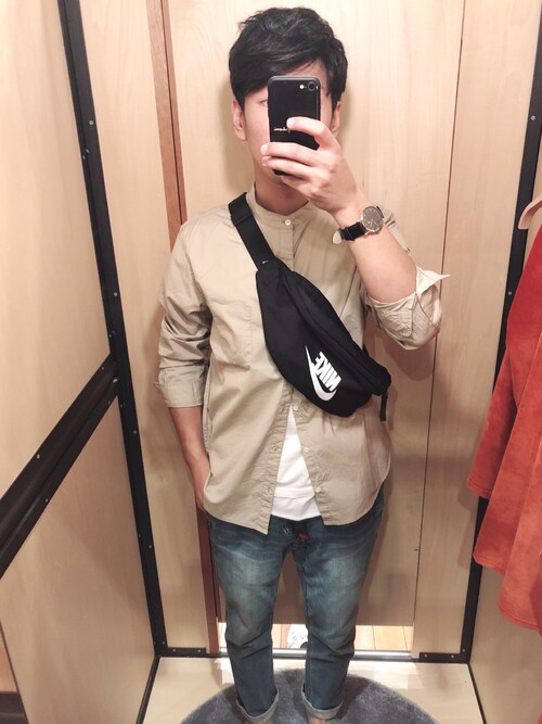 Nozozomi Nikeのボディバッグ ウエストポーチを使ったコーディネート Wear