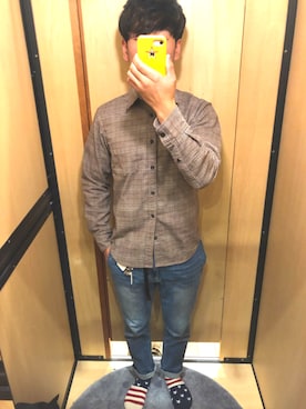 「CONVERSE TOKYO（コンバーストウキョウ）のアイテム（PC・スマホグッズ/家電）」を使った、nozozomiさん（メンズ・170cm）の冬コーディネート