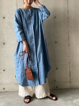 「BEARDSLEY」｜「アイテム（その他）」を使った、rinonさん（レディース・163cm）の春コーディネート