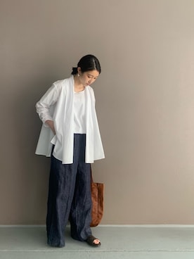 「BEARDSLEY」｜「アイテム（その他）」を使った、rinonさん（レディース・163cm）の春コーディネート
