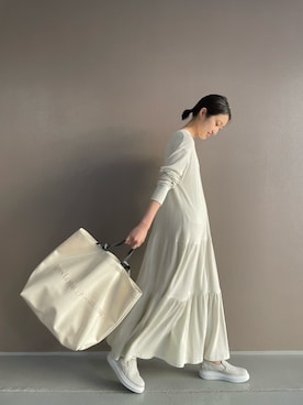 「BEARDSLEY」｜「アイテム（スリッポン）」を使った、rinonさん（レディース・163cm）の春コーディネート