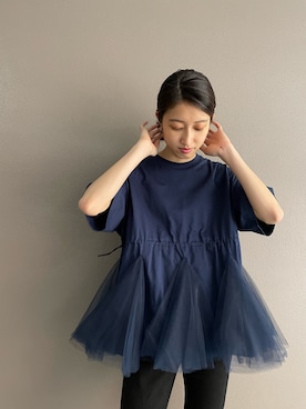 「BEARDSLEY」｜「アイテム（その他）」を使った、rinonさん（レディース・163cm）の夏コーディネート