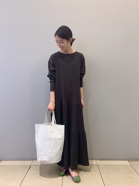 「BEARDSLEY」｜「アイテム（その他）」を使った、rinonさん（レディース・163cm）の夏コーディネート