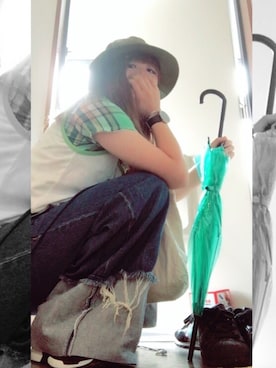 「古着好きな人と繋がりたい」｜「アイテム（キャミソール）」を使った、아오이 さん（レディース・162cm）の夏コーディネート