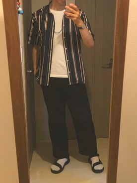 「ADEXE（アデクス）のアイテム」を使った、そうさん（メンズ・182cm）の春コーディネート