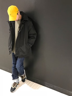 「AVIREX（アヴィレックス）のアイテム（ダウンジャケット/コート）」を使った、Kenichiさん（メンズ・177cm）の冬コーディネート