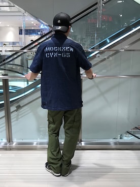 「AVIREX（アヴィレックス）のアイテム（キャップ）」を使った、Kenichiさん（メンズ・177cm）の春コーディネート