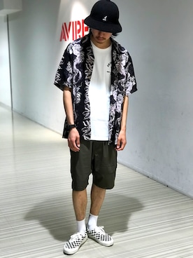 「AVIREX（アヴィレックス）のアイテム」を使った、Kenichiさん（メンズ・177cm）の夏コーディネート