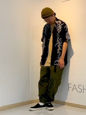 「AVIREX（アヴィレックス）のアイテム（パンツ）」を使った、Kenichiさん（メンズ・177cm）の夏コーディネート