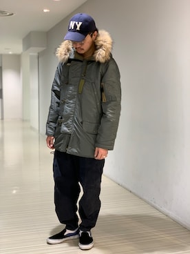 「防寒　」｜Kenichiさん（メンズ・177cm）の冬コーディネート