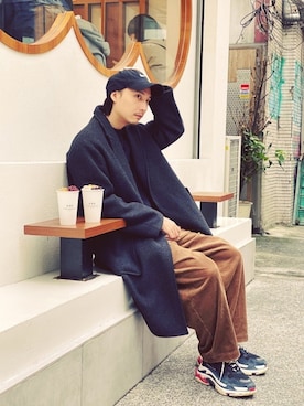 大庭葉藏さん(メンズ・178cm)の冬コーディネート