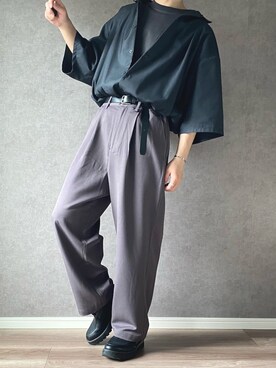 きゅうさん（メンズ・169cm）の春コーディネート