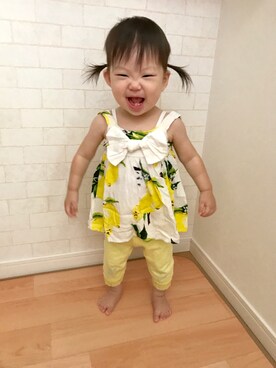 「アイテム（キャミソール）」を使った、hysmyさん（キッズ・80cm）の夏コーディネート