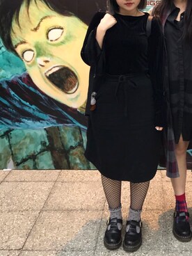 「LILY BROWN（リリーブラウン）のアイテム（その他）」を使った、nanavinnnさん（レディース・156cm）の春コーディネート