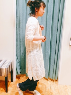 「Green Parks fuuwa（グリーンパークスフーワ）のアイテム（パンツ）」を使った、     Yukkoさん（レディース・158cm）の冬コーディネート