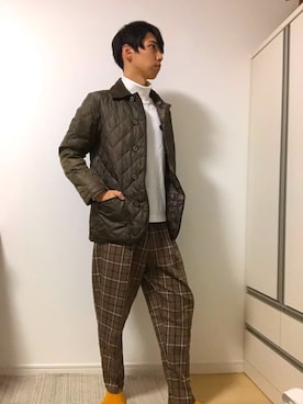 「MACKINTOSH PHILOSOPHY（ﾏｯｷﾝﾄｯｼｭ ﾌｨﾛｿﾌｨｰ）のアイテム（その他アウター）」を使った、しのっちさん（メンズ・171cm）の秋コーディネート