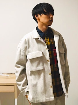 「CIAOPANIC TYPY（チャオパニックティピー）のアイテム（その他アウター）」を使った、しのっちさん（メンズ・172cm）の秋コーディネート