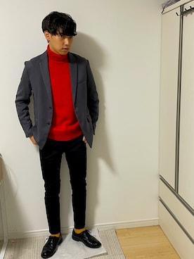 しのっちさん(メンズ・172cm)の冬コーディネート