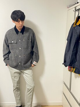 「ポールスミス」｜しのっちさん（メンズ・172cm・20代）の冬コーディネート