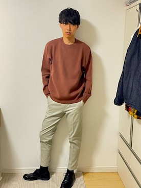 「ポールスミス」｜しのっちさん（メンズ・172cm・20代）の冬コーディネート