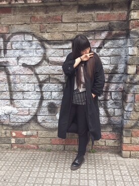 「MONKI（モンキ）のアイテム（フォーマルスーツ/小物）」を使った、冰冰さん（レディース・165cm）の春コーディネート