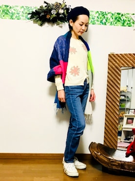 「hint hint（ヒントヒント）のアイテム」を使った、marikoさん（レディース・162cm）の冬コーディネート