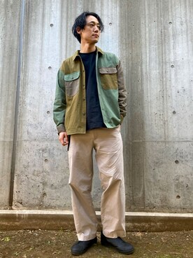 「UNIQLOU」｜「アイテム（ブルゾン）」を使った、SHINJI OMINOさん（メンズ・182cm）の冬コーディネート
