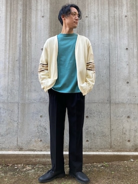 「CPCM」｜「アイテム（スラックス）」を使った、SHINJI OMINOさん（メンズ・182cm）の冬コーディネート