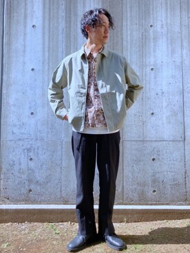 「CPCM」｜「アイテム（ブーツ）」を使った、SHINJI OMINOさん（メンズ・182cm）の春コーディネート