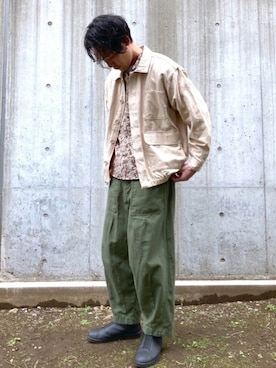 「CPCM」｜「アイテム（ブルゾン）」を使った、SHINJI OMINOさん（メンズ・182cm）の春コーディネート
