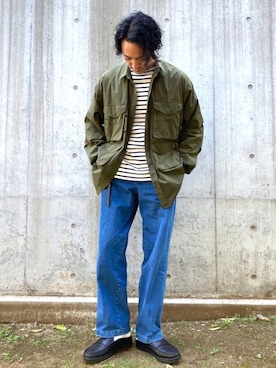 「BARENA（バレナ）のアイテム」を使った、SHINJI OMINOさん（メンズ・182cm）の春コーディネート