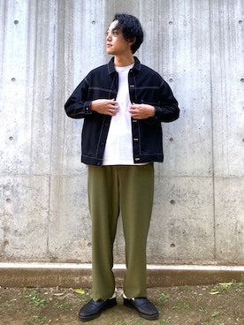 「CPCM」｜「アイテム（ローファー）」を使った、SHINJI OMINOさん（メンズ・182cm）の春コーディネート